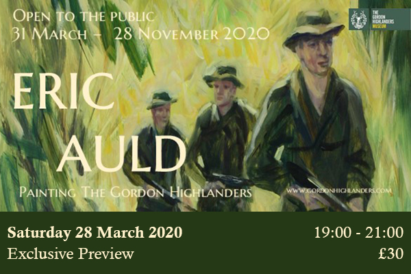 POSTPONED UNTIL FURTHER NOTICE: Eric Auld Exhibition Preview Evening: Saturday 28th March 2020